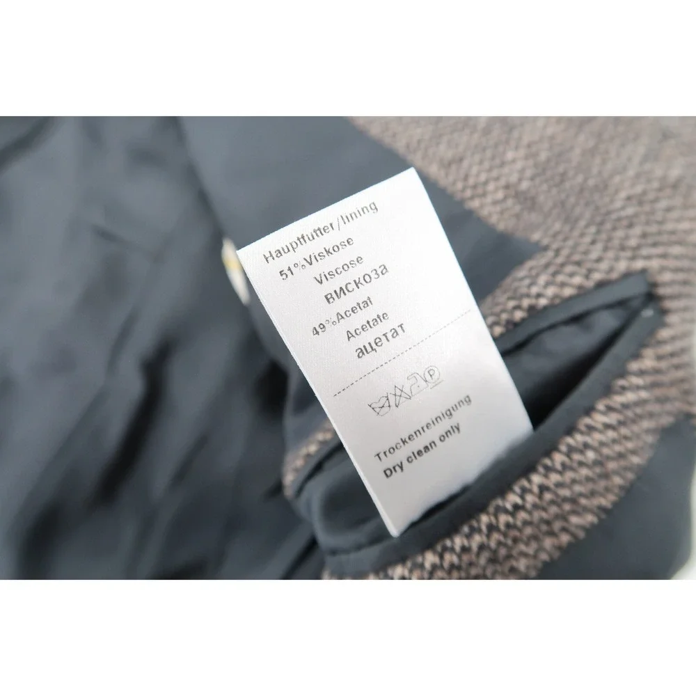 Kirsch x Ermenegildo Zegna Wool Cashmere 3‎ Button Blazer Jacket Size 56 (46 US)